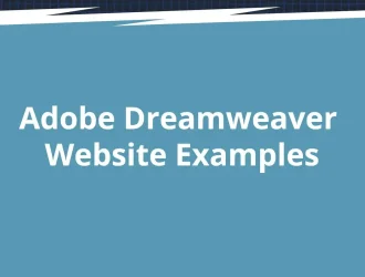Adobe Dreamweaver website examples