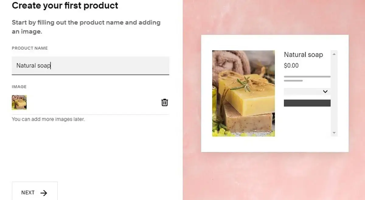 Squarespace Add Product