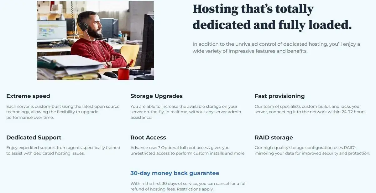 With dedicated hosting, a client can rent an entire server