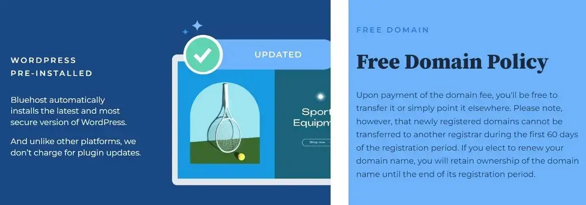 Bluehost is is specifically optimized for WordPress projects