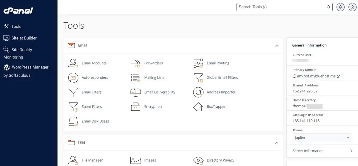 HostGator Control Panel