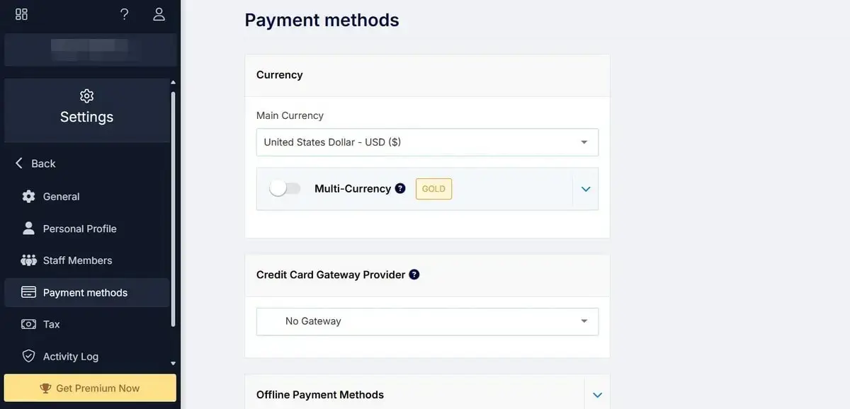 Payment Methods