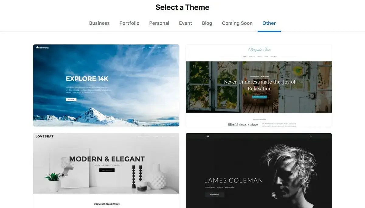 Weebly-Templates