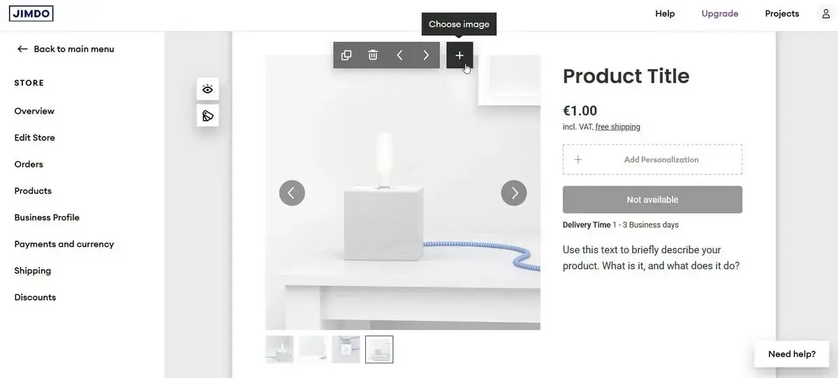 Jimdo - eCommerce potential