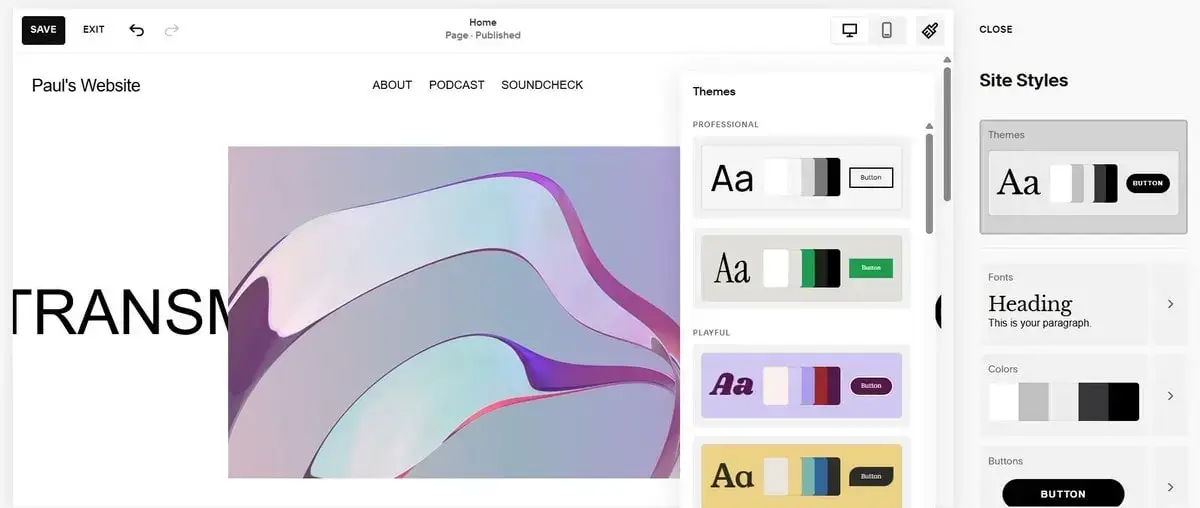 Squarespace - Page Builders