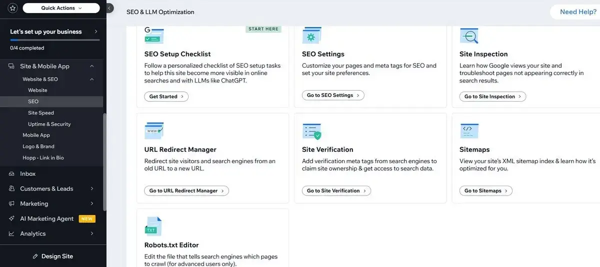 Wix - SEO