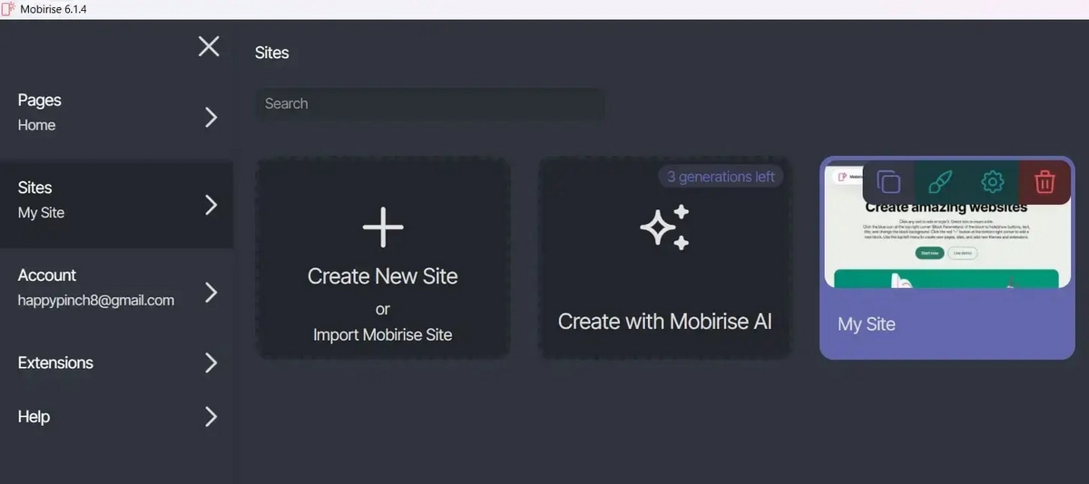 Mobirise - An Offline Website Builder